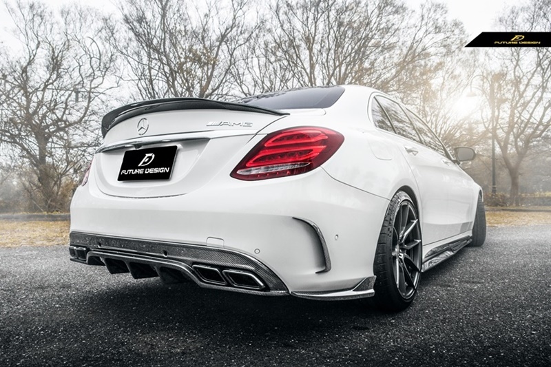 W205 Sedan - PSM style Carbon Trunk Spoiler_001